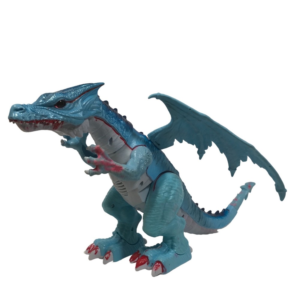Zuru Robo Alive Ice Blasting Dragon Blue Robotic Action Figure Toy